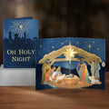 Oh Holy Night Nativity Light-Up Pop-Up Card