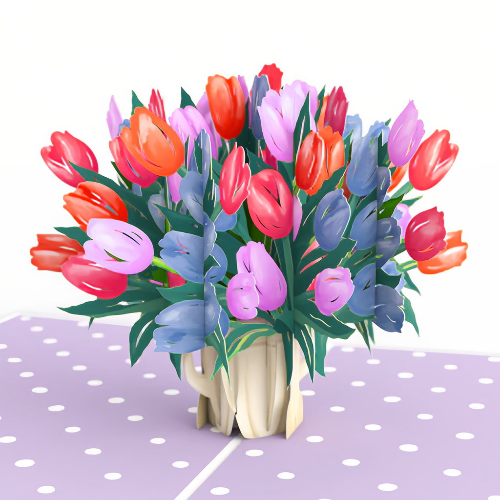 Tulips Pop-Up Card