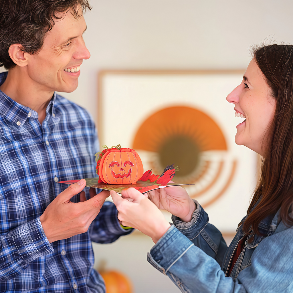 Happy Halloween Pumpkin Pop-Up Card